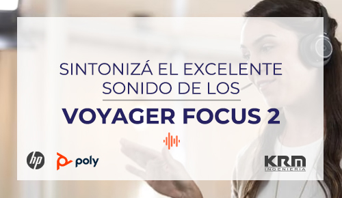 SINTONIZÁ EL EXCELENTE SONIDO DE LOS AURICULARES VOYAGER FOCUS 2